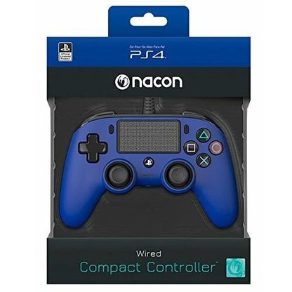 Nacon Controller Wired Pad Playstation 4 PS4/PC Blaues kabelgebundenes USB-Joypad (Blau)