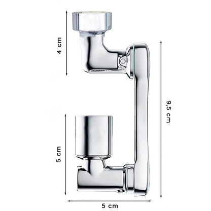 RUBINETTO PROLUNGA LAVABO ROMPIGETTO AREATORE BAGNO ROTANTE BRACCIO GIREVOLE 180