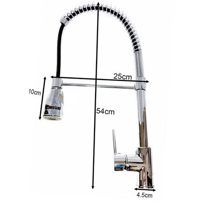 MISCELATORE LAVELLO CUCINA DOCCIA PROFESSIONALE ISOLA CROMATO RUBINETTO LAVABO