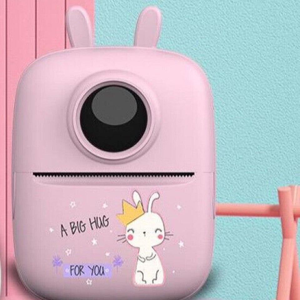 MINI STAMPANTE PORTATILE STAMPA DA smartphon FOTO VIDEO TESTO ROSA BLUETOOTH