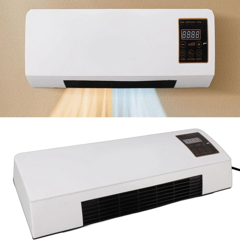 TERMOVENTILATORE RISCALDATORE RINFRESCATORE PORTATILE DA PARETE VENTILATORE
