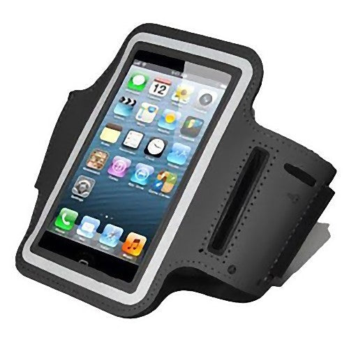 CUSTODIA DA BRACCIO FASCIA SPORT CORSA RUNNING BICI PER IPHONE 5 5S IPOD NERA
