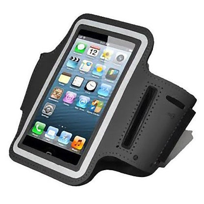 CUSTODIA DA BRACCIO FASCIA SPORT CORSA RUNNING BICI PER IPHONE 5 5S IPOD NERA