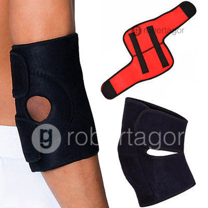 PROTEZIONE GOMITO GOMITIERA FASCIA ELBOW WRAP SUPPORTO SPORT MAGNETICO ELASTICO