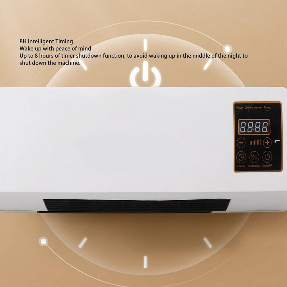 TERMOVENTILATORE RISCALDATORE RINFRESCATORE PORTATILE DA PARETE VENTILATORE