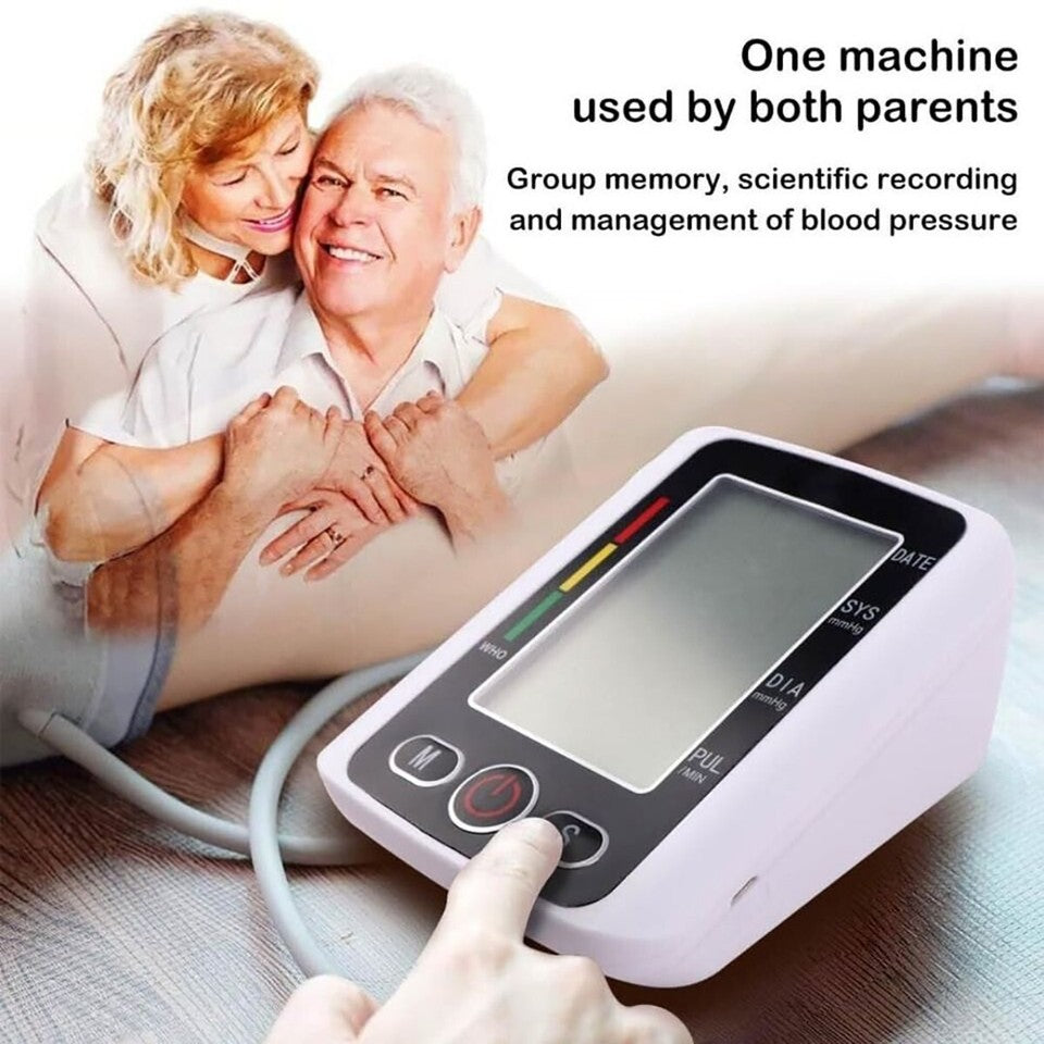 MISURATORE PRESSIONE SANGUIGNA ELETTRONICO BRACCIO AUTOMATICO SFIGMOMANOMETRO 14
