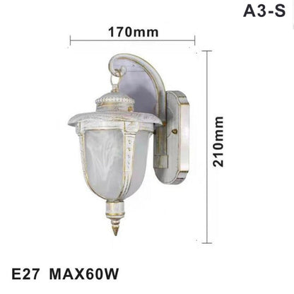 LAMPADA LANTERNA FARETTO MURO APPLIQUE GIARDINO E27 ESTERNO BIANCO SPORCO AS-3
