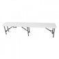 Foldable Catering Bench with durable metal frame and ABS seat