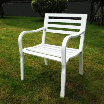 Poltrona con Braccioli Chloe in metallo verniciato a polvere antracite o bianco