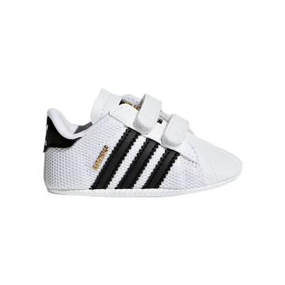 Adidas Original scarpetta da culla Superstar Crib S79916 bianco nero