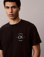 Calvin Klein Men's T-shirt April Graphic LV04RE825G UB1 Black Cotton