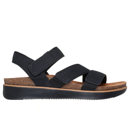 Skechers Lifted Comfort 163252/BLK Nero – Sandali Donna Vegan Memory Foam