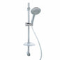 Shower rail model Ares in chrome-plated brass ABS with 3-jet Metaform hand shower