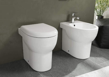 Sanitari bagno mod. ABE wc easy clean + bidet + copri wc .