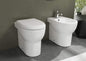 ABE model bathroom fixtures: easy-clean toilet + bidet + toilet seat.