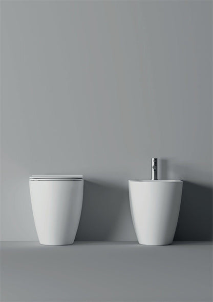 Sanitari Form filo muro scarico traslato senza brida (rimless) Alice ceramica