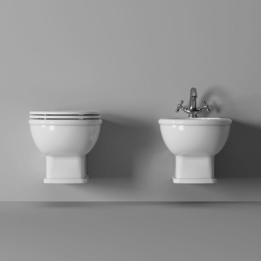 Sanitari in ceramica linea BOHEME vaso+bidet+coprivaso SOFT CLOSE sospesi Alice Ceramica