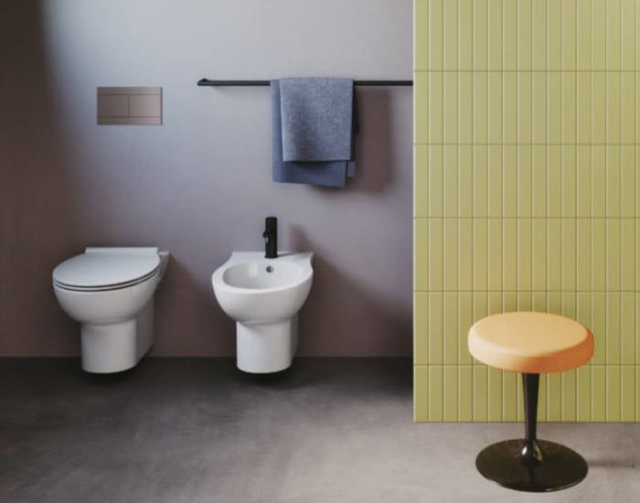 Sanitari sospesi Azzurra Fast terra wc + bidet copriwc