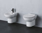 Azzurra Fast wall-hung toilet and bidet with toilet seat