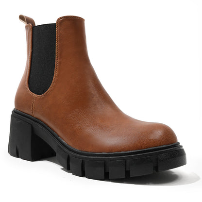 Stivali Donna Tacco Largo e Suola Spessa | Stivaletti Platform Eleganti e Comodi