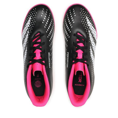 Adidas scarpa da calcetto unisex Predator Accuracy.4 TF GW4647 nero bianco rosa