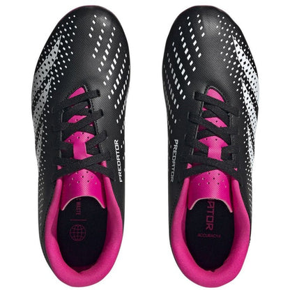 Adidas scarpa da calcio da ragazzo Predator Accuracy.4 FxG HQ0952 nero bianco rosa