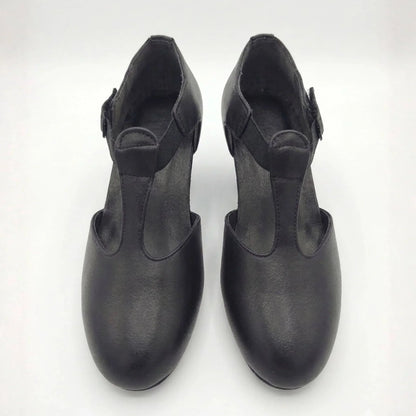 Scarpe Ballo donna T-BAR Vera Pelle - Danza Liscio Studio Broadway