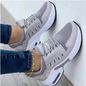 Women's athletic shoes, with fabric wedge heel