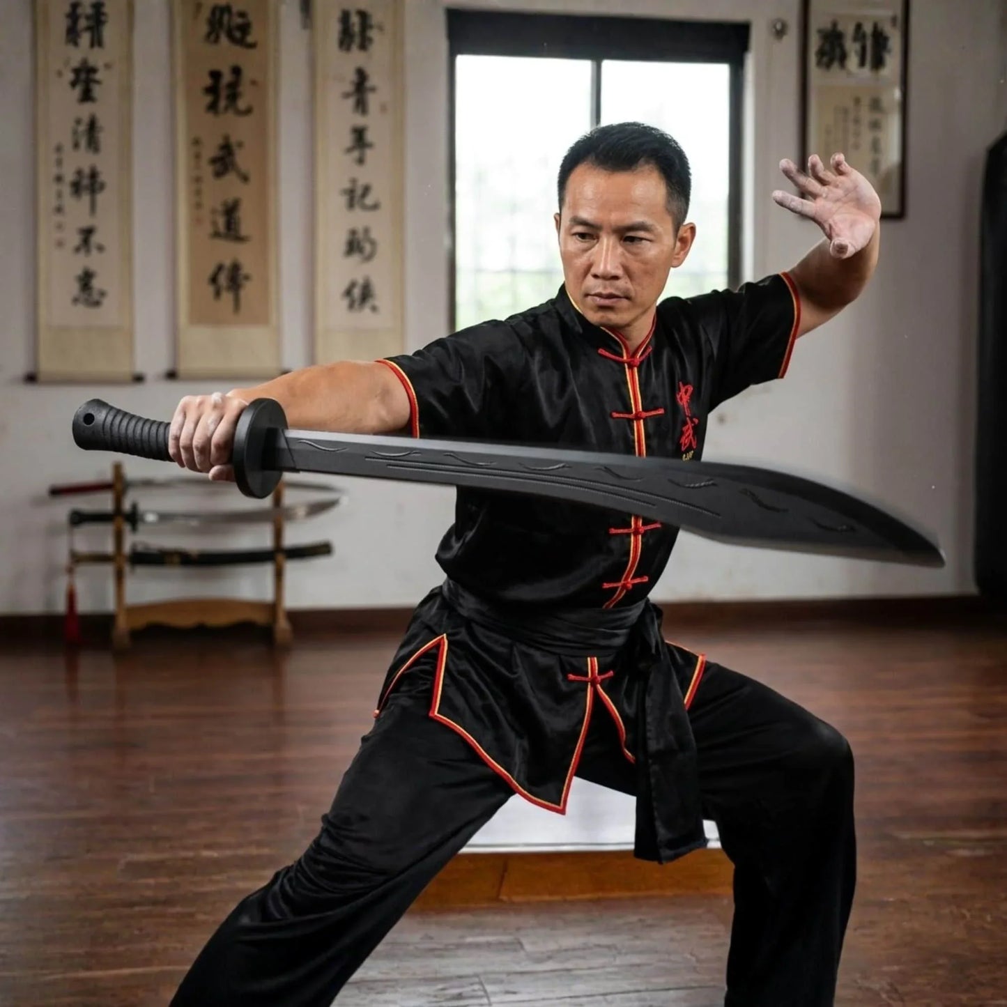 Sciabola allenamento Arti Marziali Kung Fu Wushu Tai Chi Yang e Bagua