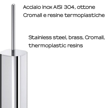 Scopino a muro GEDY linea Outline colore Cromato