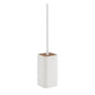 GEDY Ninfea Collection Matte White Freestanding Toilet Brush