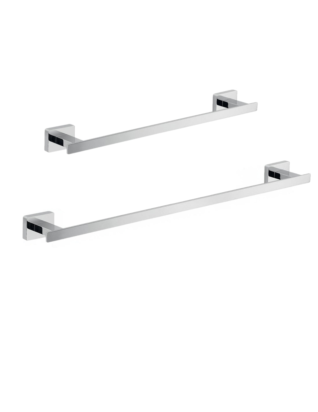 Set 2 portasalviette di GEDY linea Atena cromato