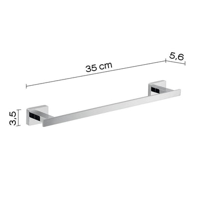 Set 2 portasalviette di GEDY linea Atena cromato