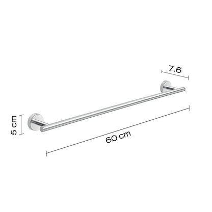Set 2 portasalviette di GEDY linea Eros cromato