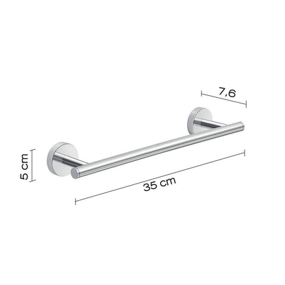 Set 2 portasalviette di GEDY linea Eros cromato