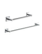 Set of 2 GEDY Fuji chrome towel holders