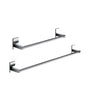 Set of 2 GEDY Maine chrome towel holders