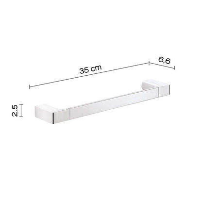 Set 2 portasalviette di GEDY linea Pirenei cromato