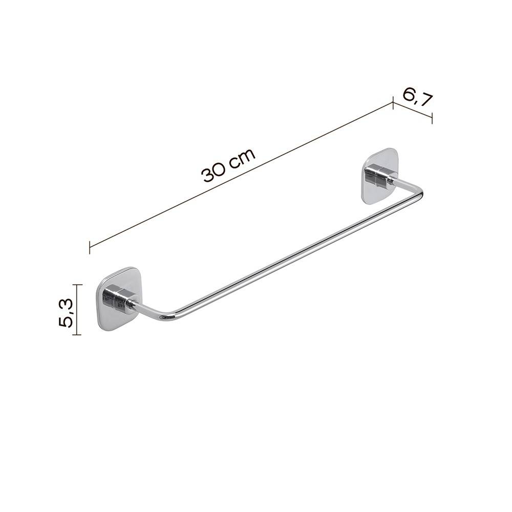Set 2 portasalviette di GEDY linea Teide cromato