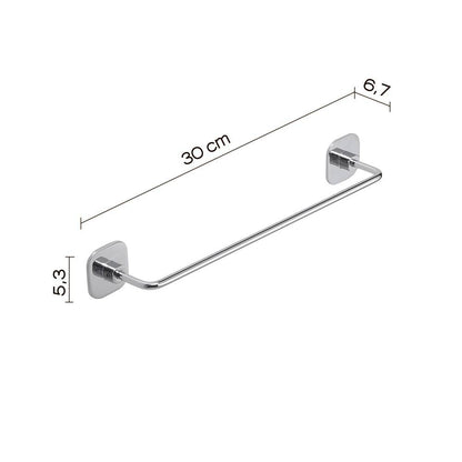 Set 2 portasalviette di GEDY linea Teide cromato