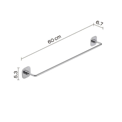 Set 2 portasalviette di GEDY linea Teide cromato
