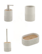 Set of 4 GEDY Afrodite grey bathroom accessories