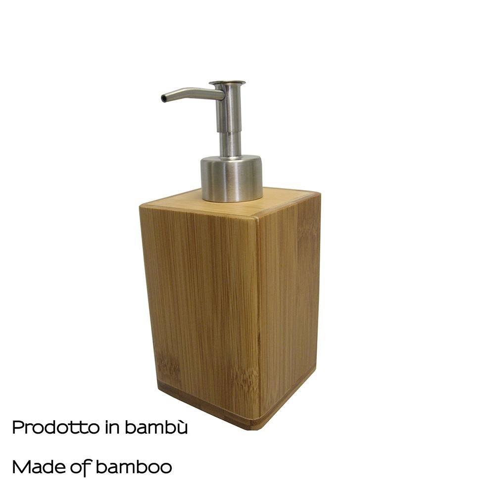 Set da 4 accessori d' appoggio GEDY linea Bambù naturale