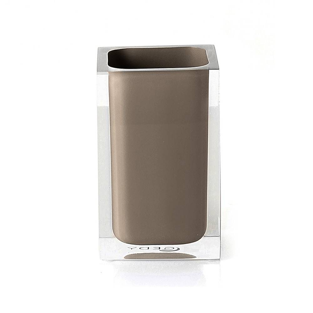 Set da 4 accessori d' appoggio GEDY linea Rainbow tortora
