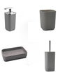 GEDY Seventy line 4-piece grey countertop accessory set