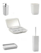 Set of 5 GEDY Seventy white countertop accessories