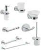 GEDY Eros Line 8-Piece Chrome Wall Accessory Set