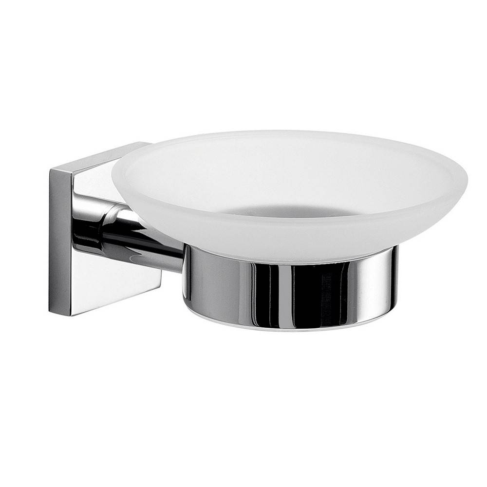 Set da 8 accessori a muro GEDY linea Fuji cromato