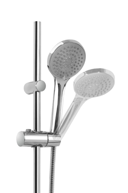 Set doccia con asta saliscendi in metallo e doccetta 3 getti Spyr