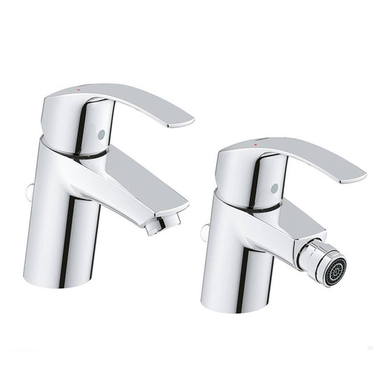 Set Miscelatori Grohe Eurosmart lavabo e bidet in ottone cromato TG S